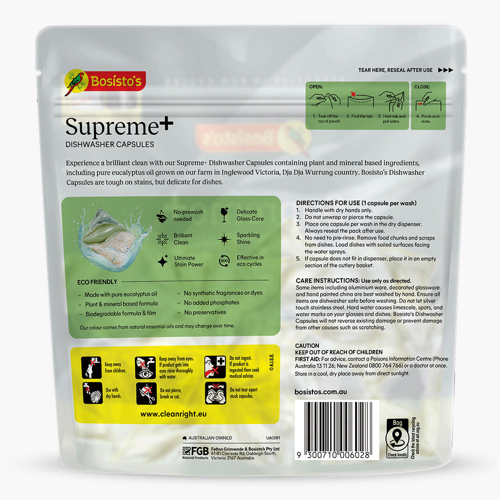 Supreme+ Dishwasher Capsules 48 pack