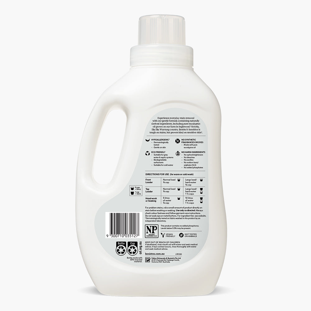 Filetti Sensitive Sensitive Laundry Liquid 1.2L | Kind on Skin, Tough on Stains